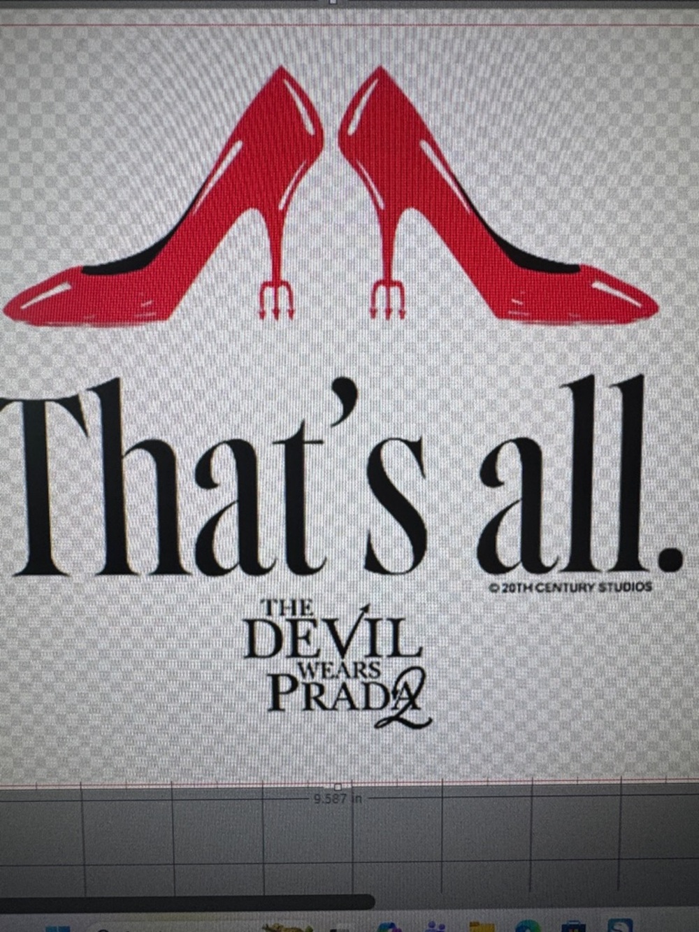That’s All The Devil Wears Prada Red High Heel Skinny Tumbler - Picture 2 of 5